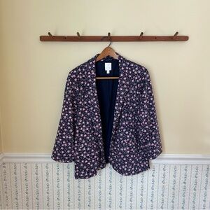 LC Lauren Conrad Floral Blazer Jacket